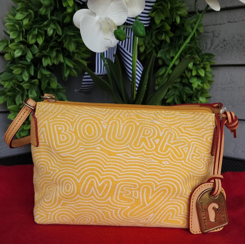 Dooney & Bourke Vintage Yellow Patterned Women's Bag